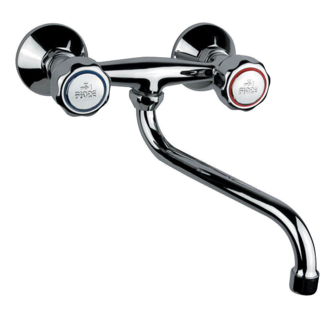 gruppo lavello a muro canna a