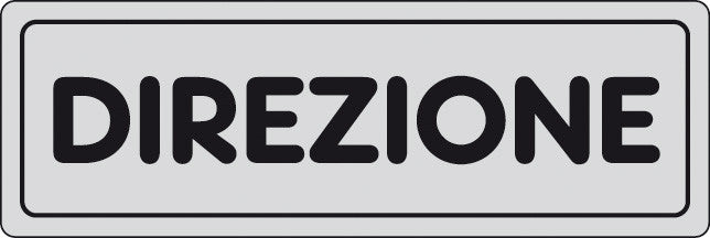 etichetta adesiva segnaletica 150x50 direzione