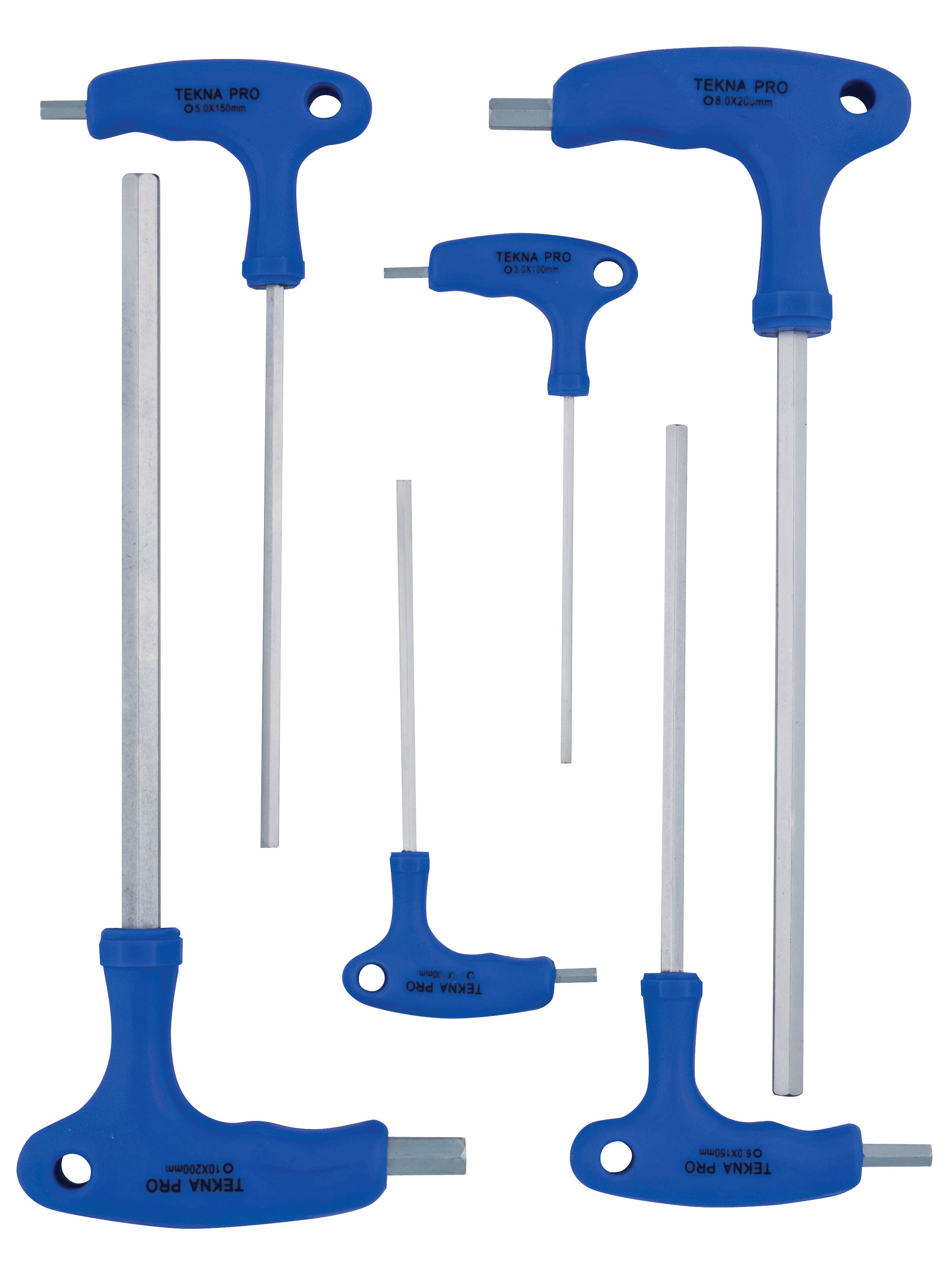 serie 6 chiavi esagonali brugola impugnatura 3-10