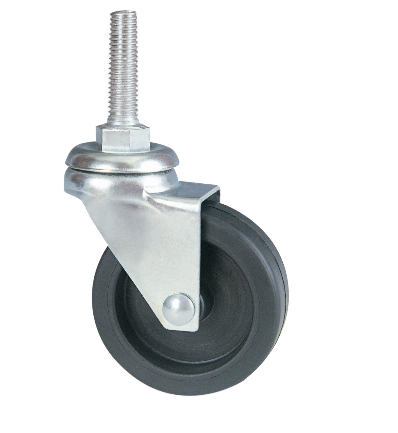 ruota in gomma diametro 50 con perno 8x30