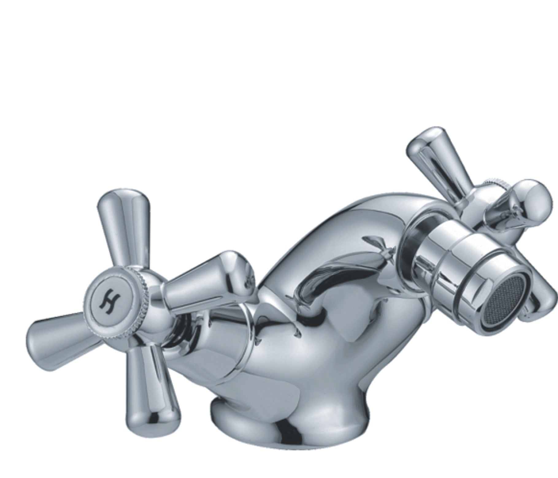rubinetto miscelatore bidet croce cromo serie sofia