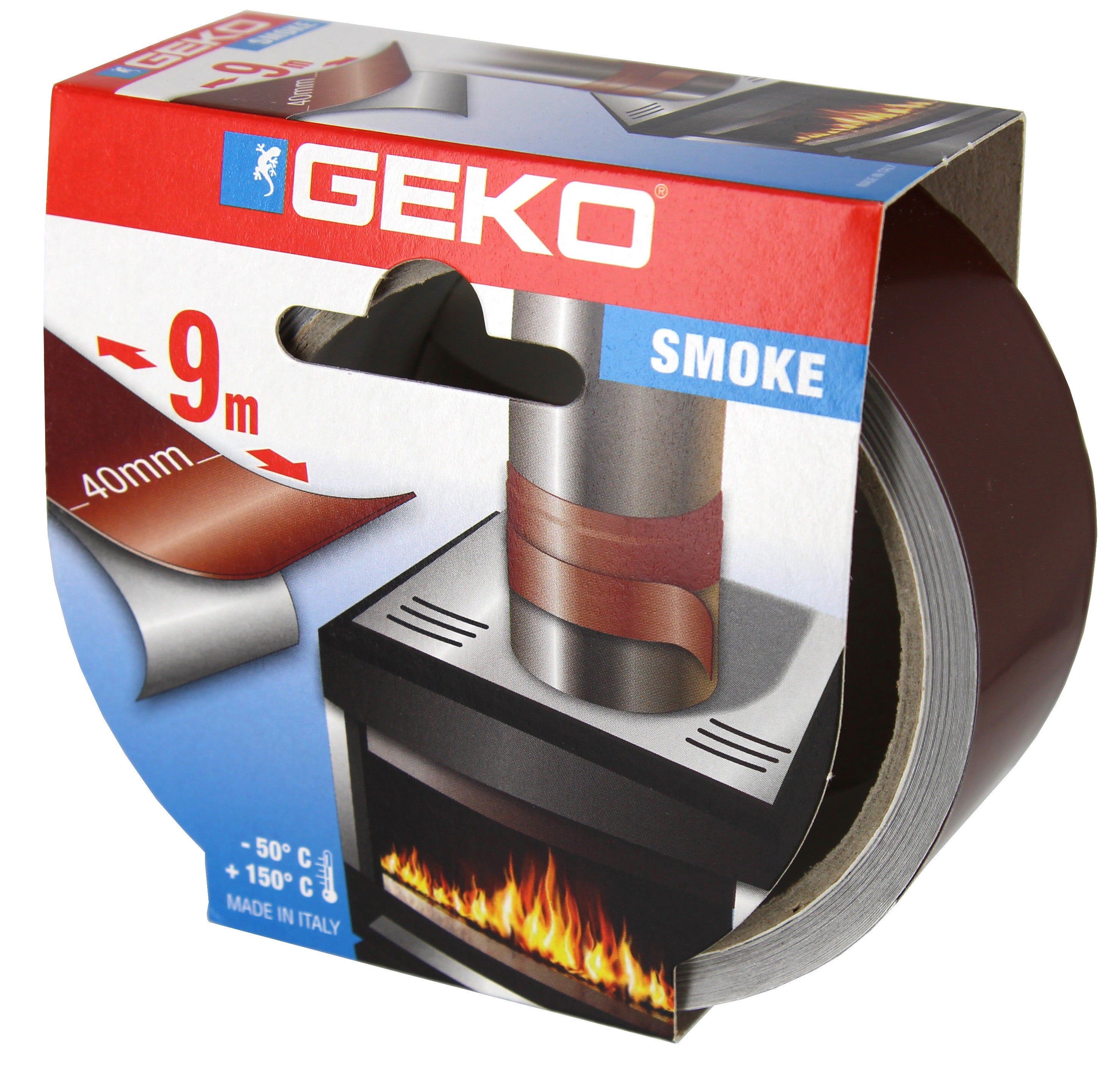 nastro alluminio adesivo alte temperature mm.40xmt.9 marrone