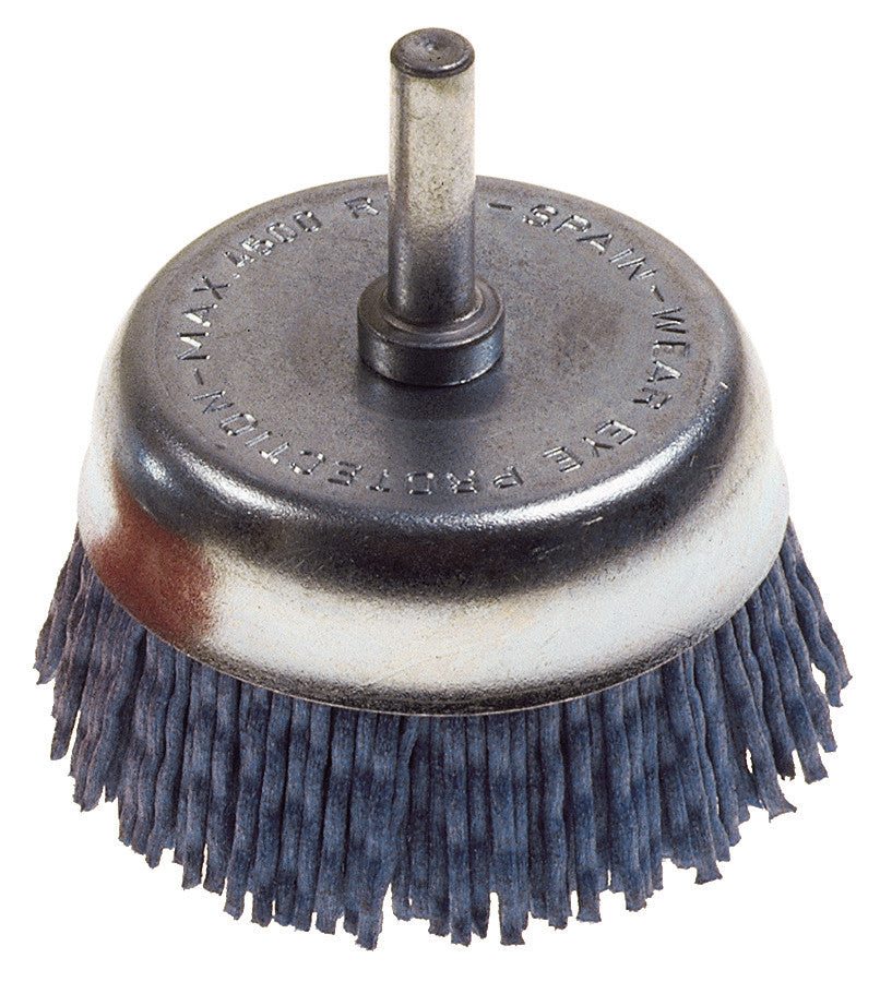poggi spazzola tazza nylon per trapano 50mm 150gr