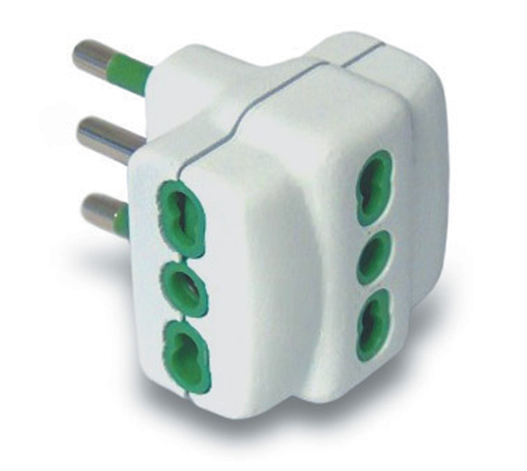 adattatore triplo 16a-2p+t