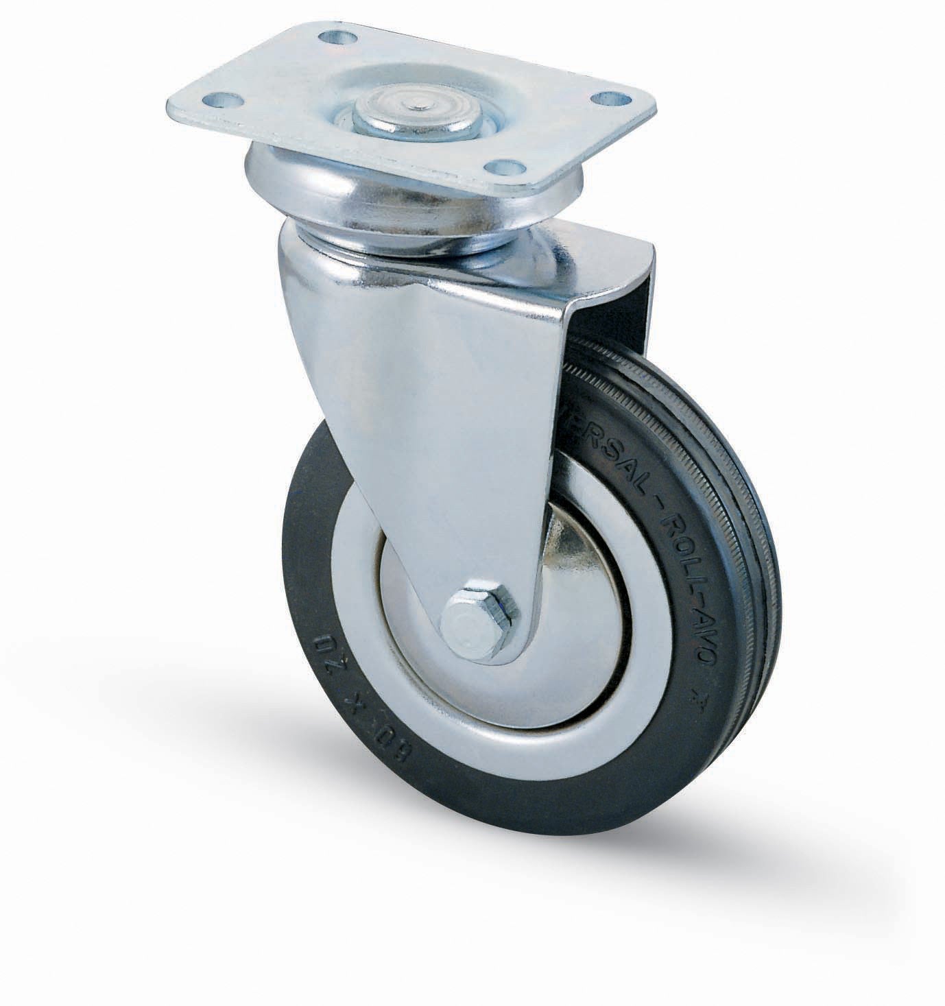 ruota mobili piastra girevole d100mm 80kg