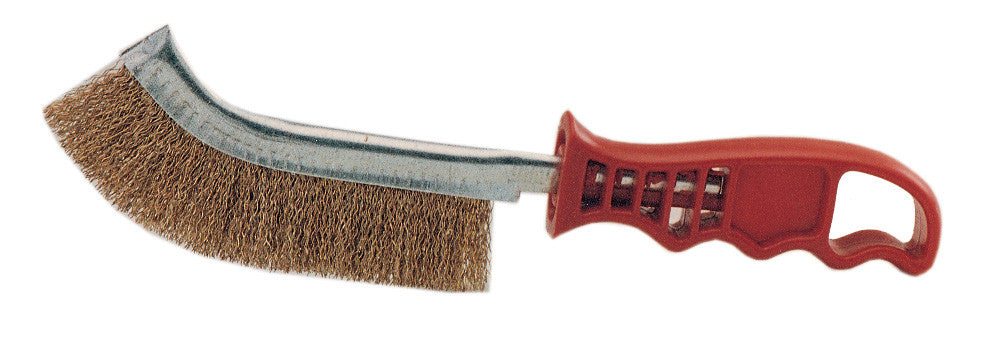 spazzola acciaio curva