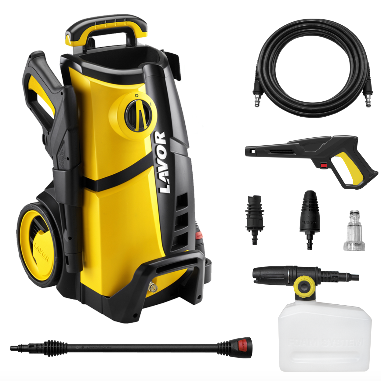 Lavor lvr3 idropulitrice 140 bar 1900w con accessori tubo