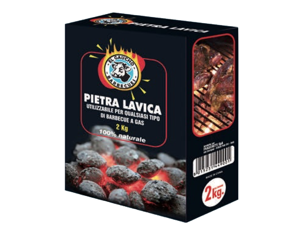Pietra lavica per barbecue a gas 2kg