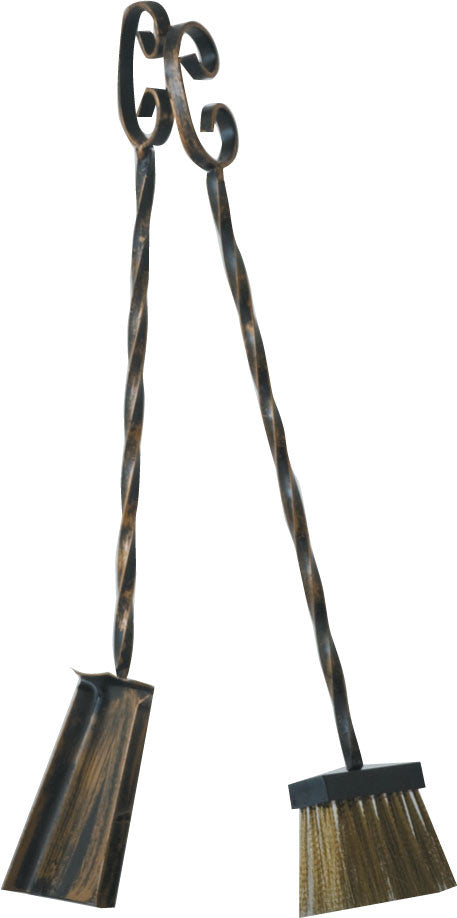 scopino metallico ricambio set camino