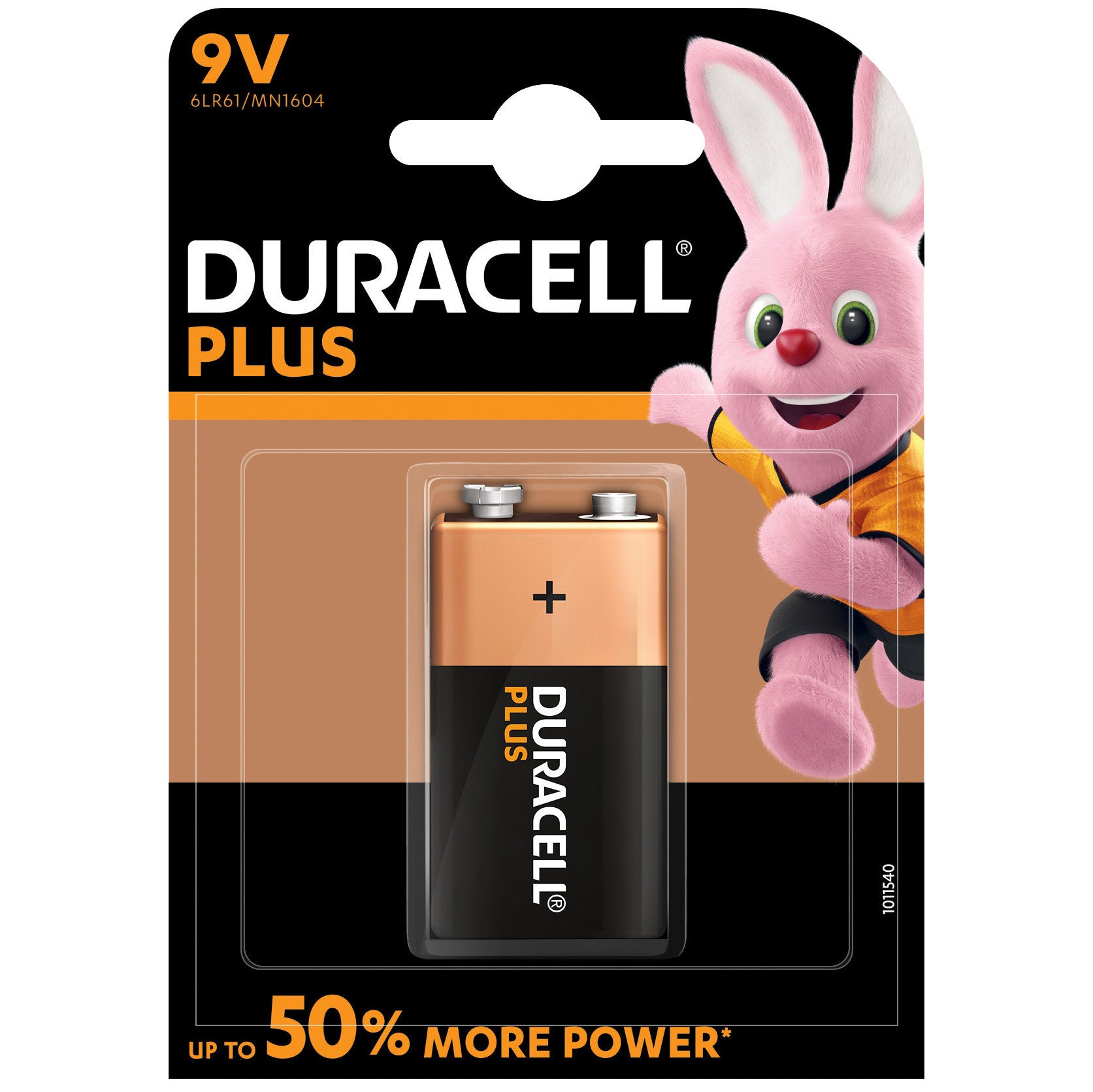 batteria quadrata Duracell Plus pila 9v mn1604