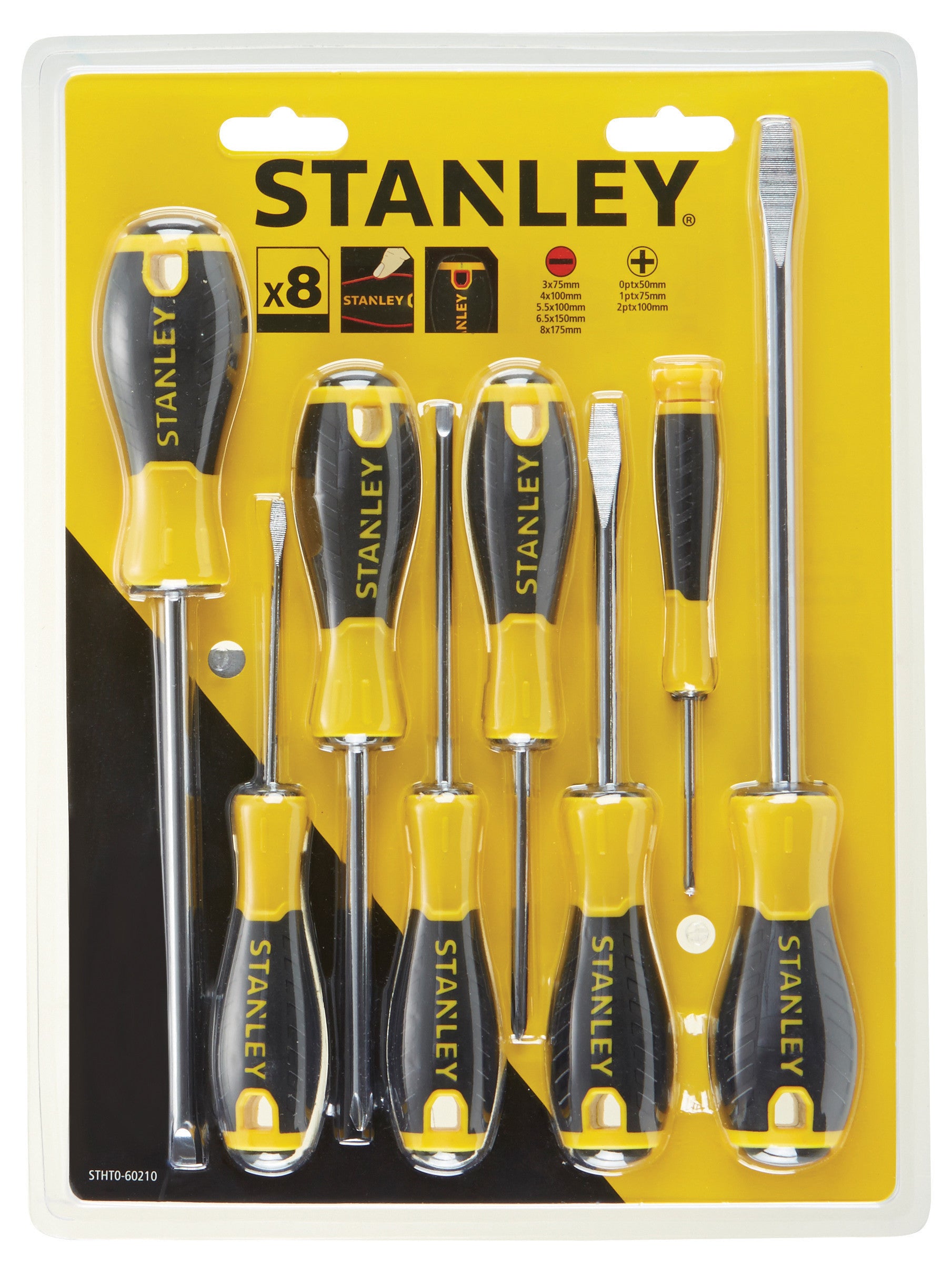 set 8 cacciaviti graviti stanley