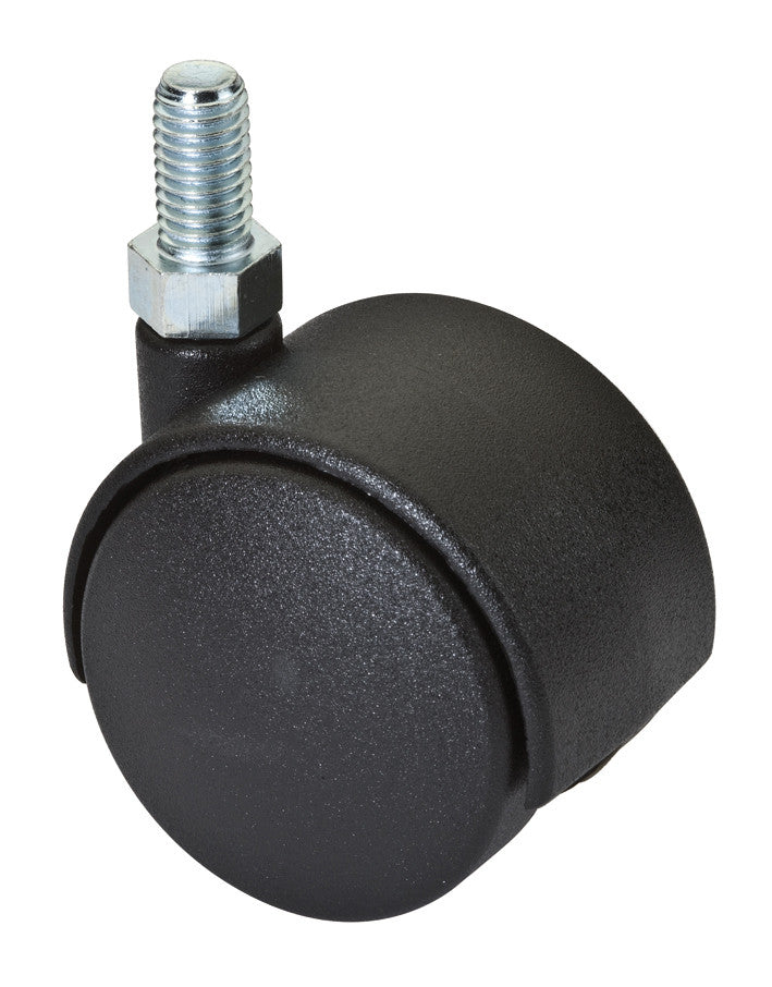 ruote mobili gemellate perno M6 corto 40mm