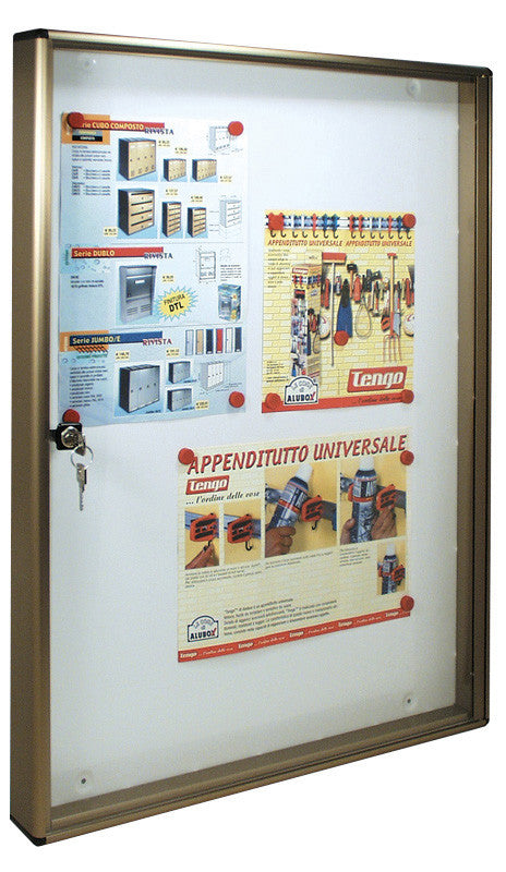 alubox bacheca avvisi magnetica bronzo 55x73x5