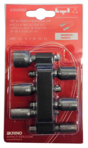 set 6 inserti bussola magnetici avvitatore