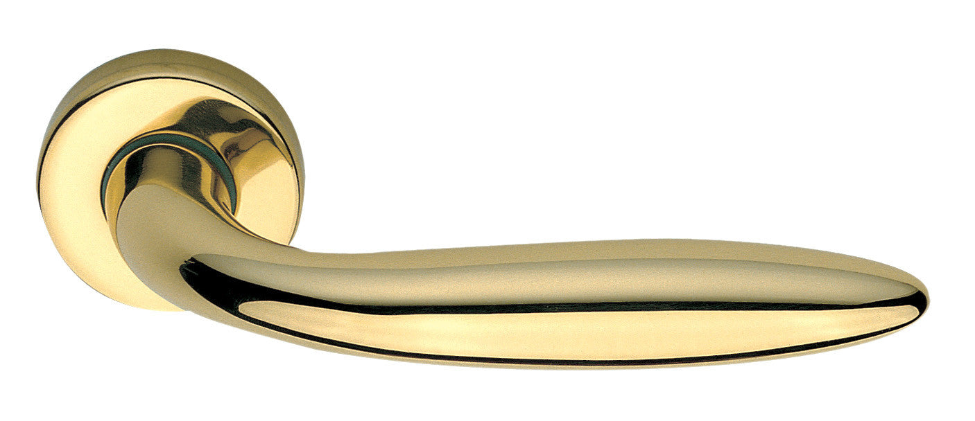 maniglia new soft con rosetta oro