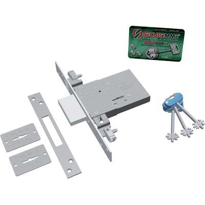 serratura metallo infilare triplice 2003 securemme E 60mm