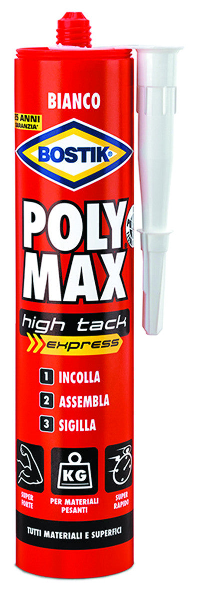 bostik polymax high tack express bianco