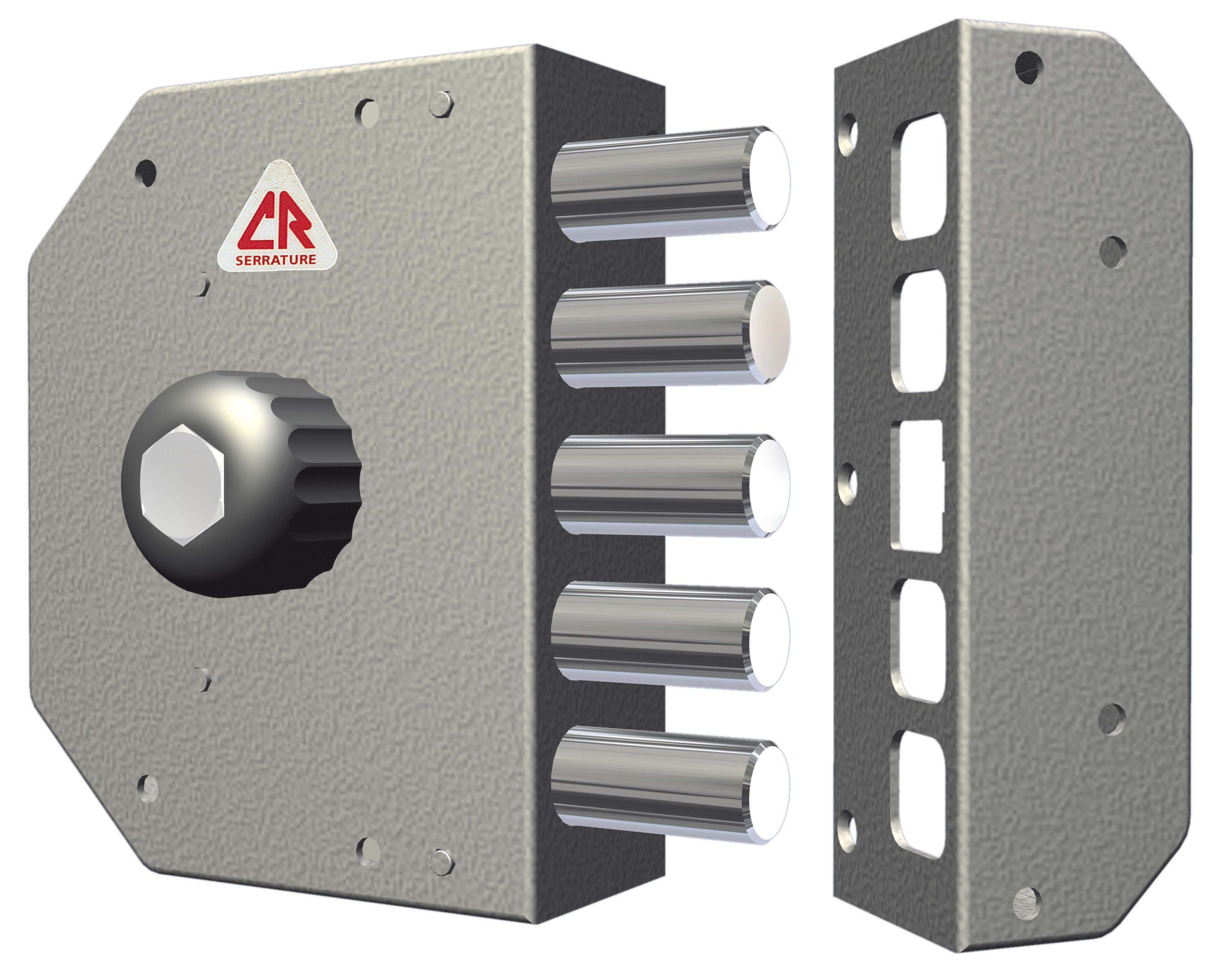 CR 3000 serratura sicurezza applicare pomolo senza aste