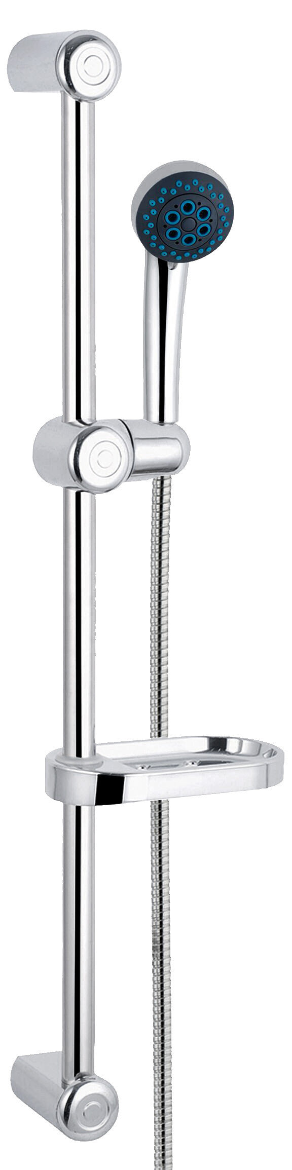 saliscendi doccia 60cm set con portasapone