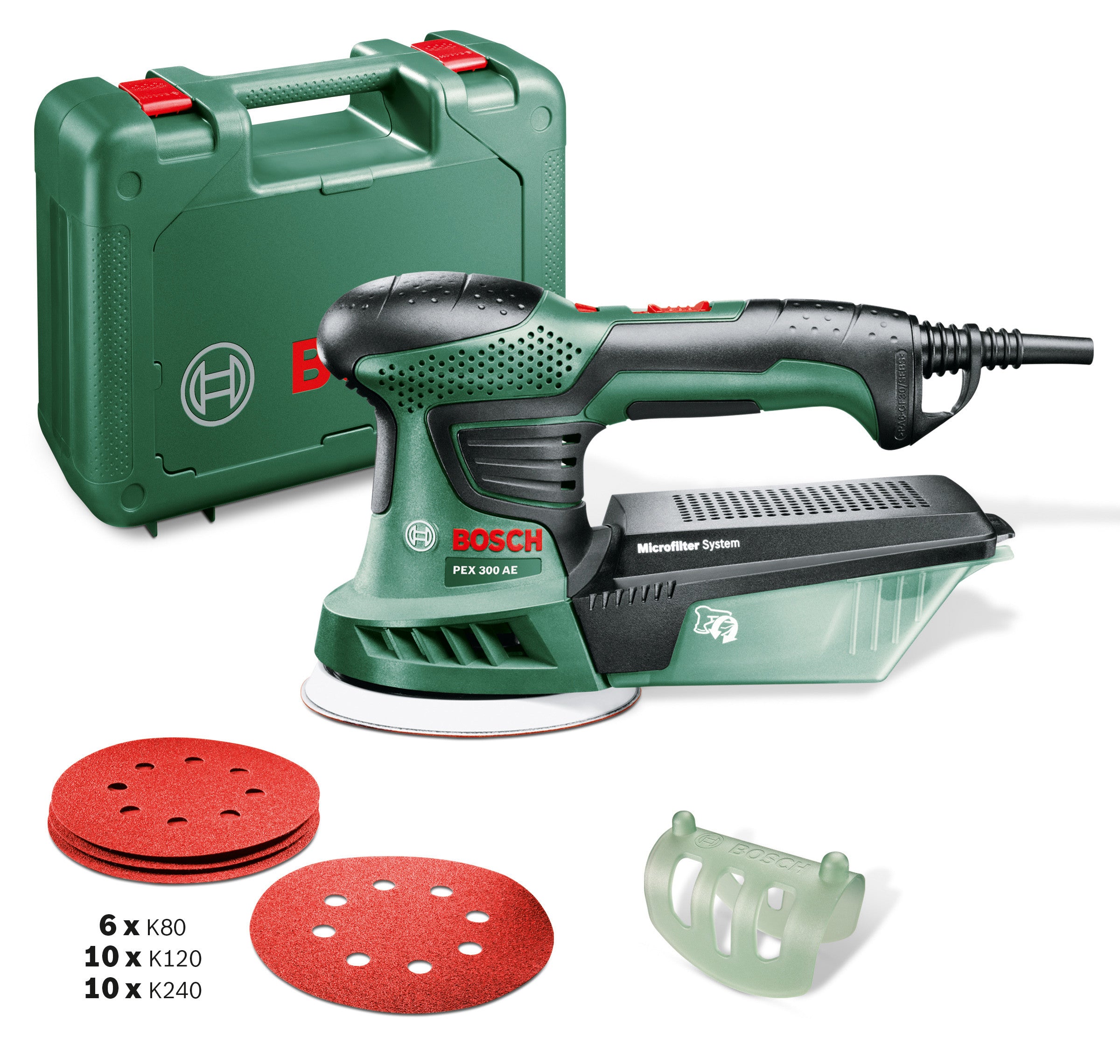 levigatrice rotorbitale 270w bosch-v pex300ae