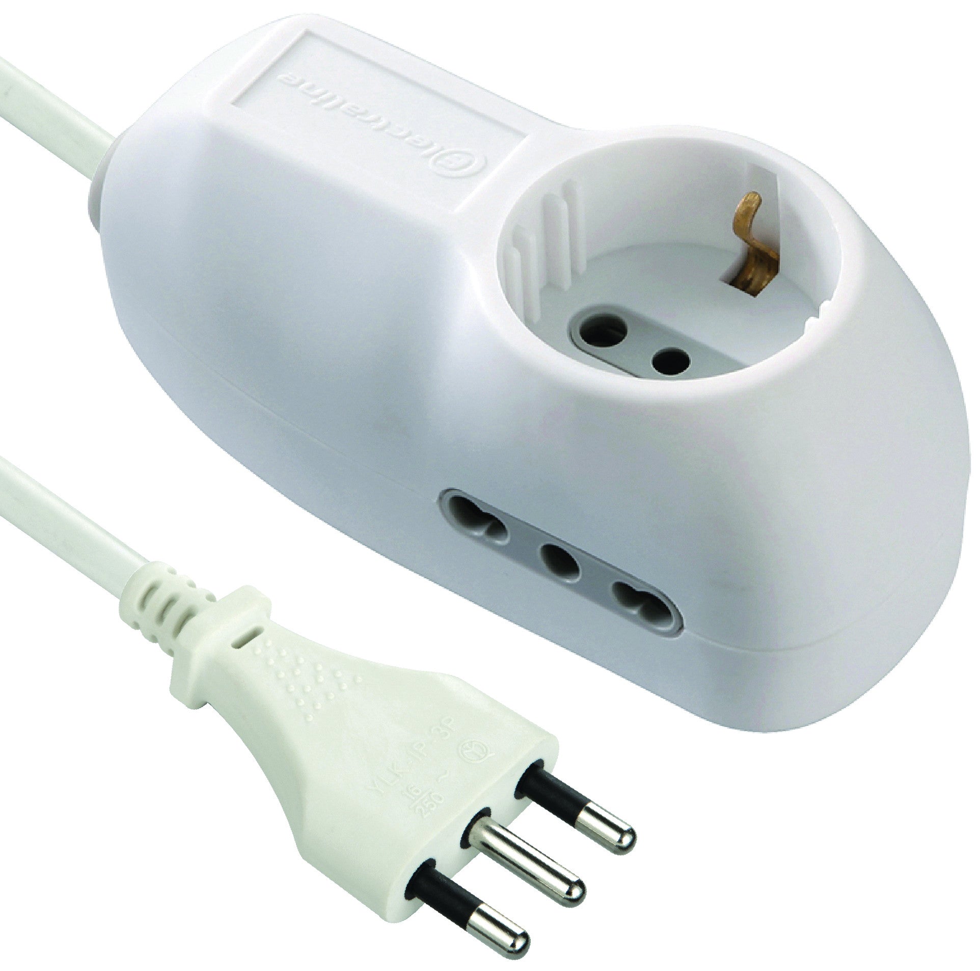 multipresa 3 posti 1 schuko salvaspazio