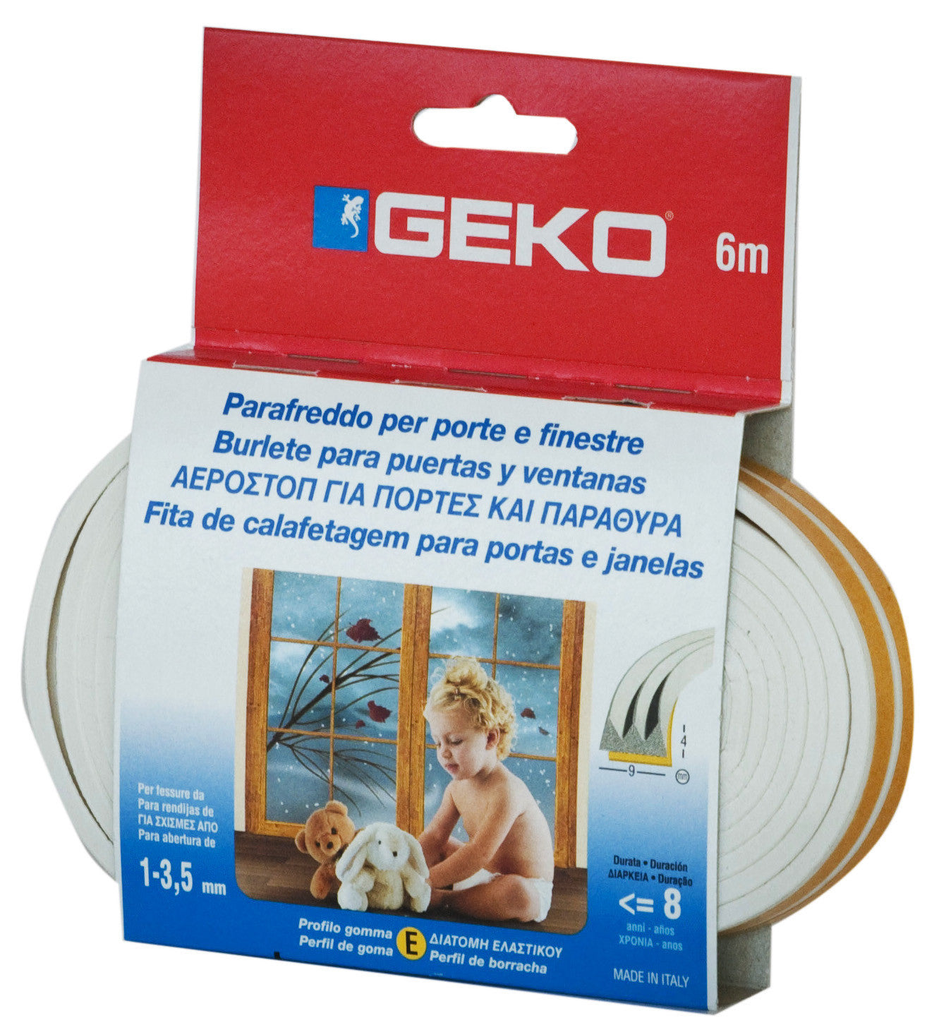 parafreddo in gomma bianco da 6 ml.