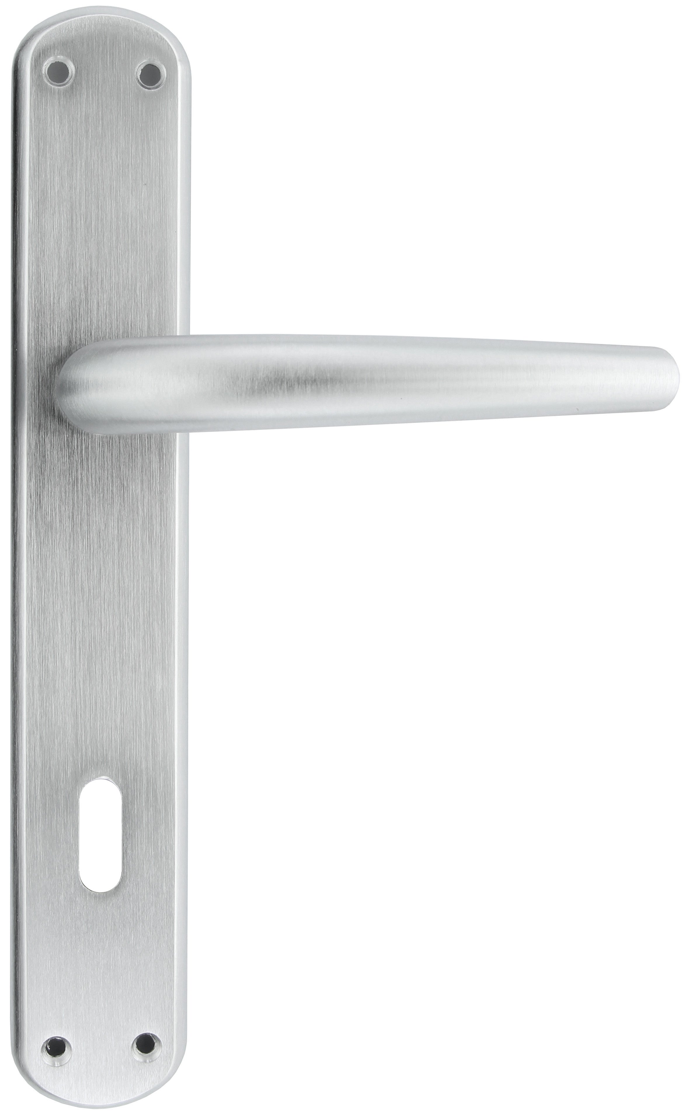 maniglia con placca per porte interne 8/90 cromo satinato torino