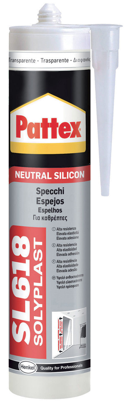 pattex silicone sigillante specchi trasparente 300ml