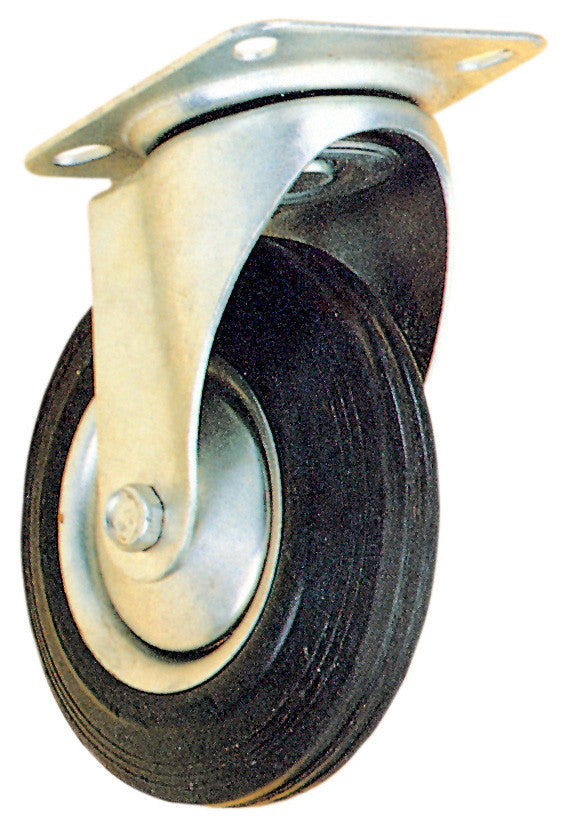 ruota industriale gomma piastra girevole eco