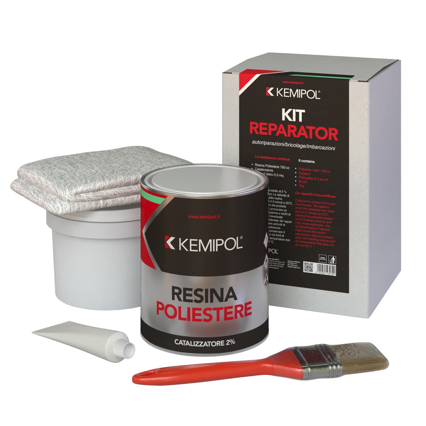 fibroresina in kit completa ml.750