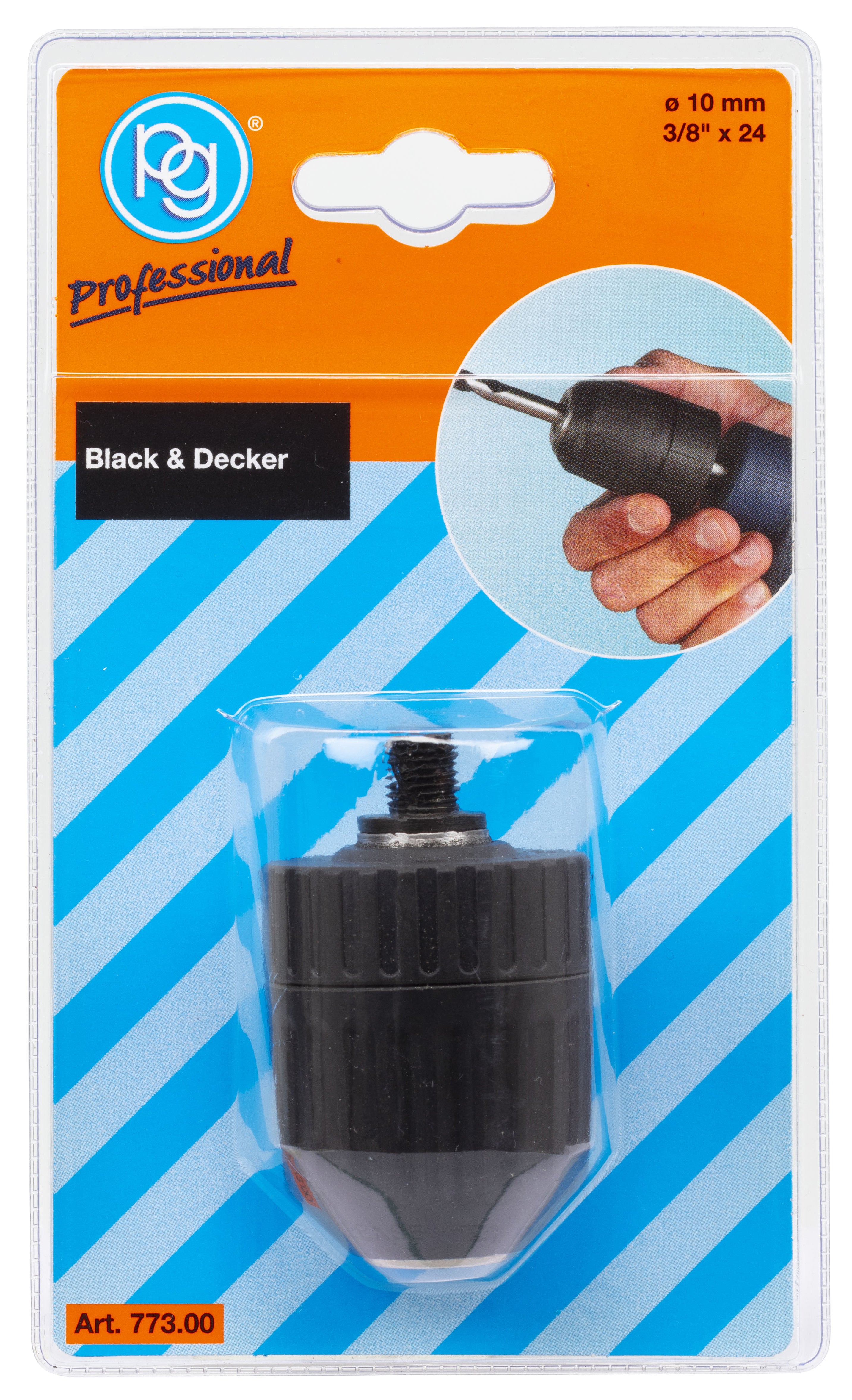 mandrino autoserrante per trapano 3/8-10mm M POGGI 773