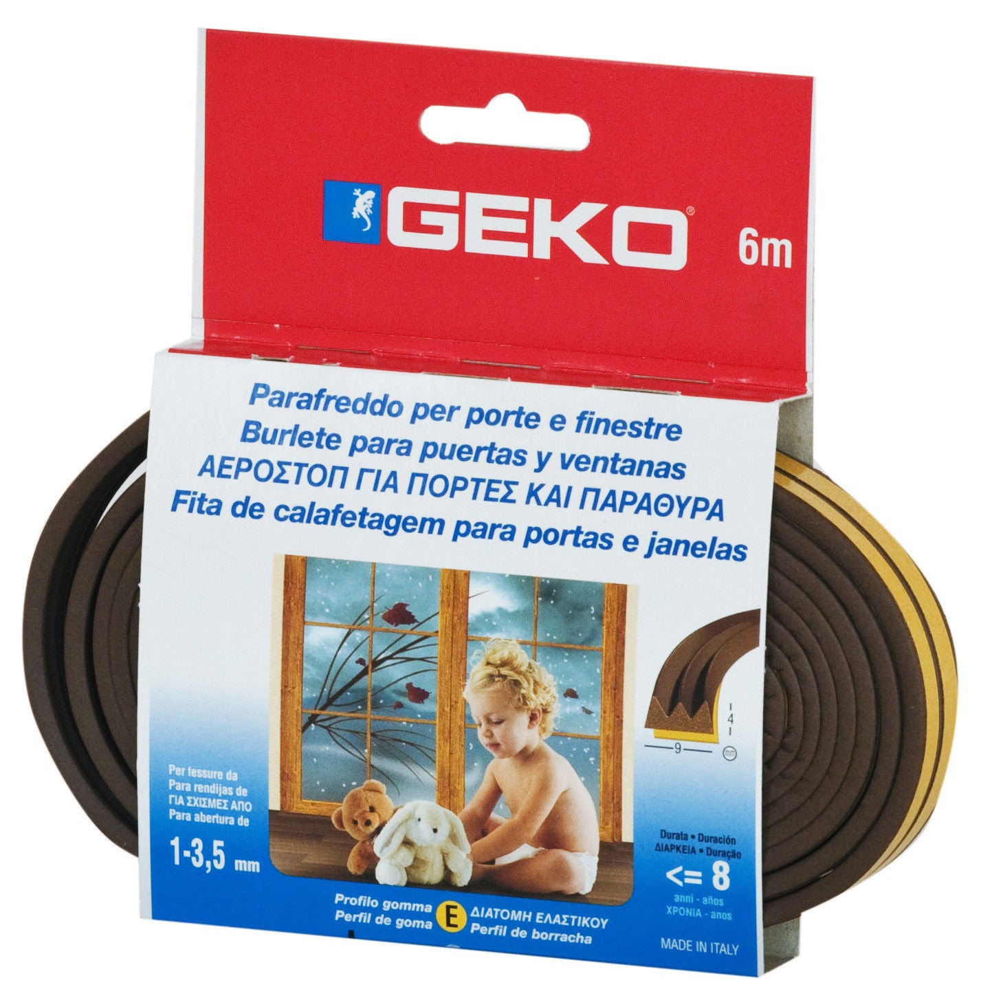 parafreddo in gomma marrone da 6 ml.