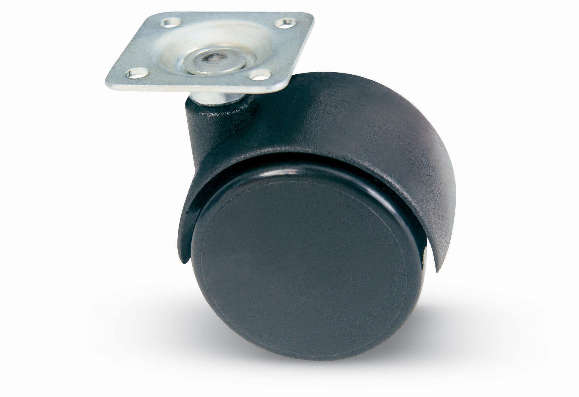 ruote mobili gemellate piastra girevole 30mm