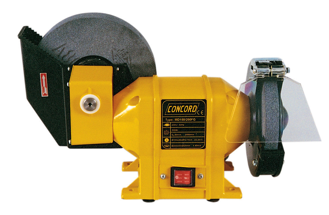 smerigliatrice da banco a secco e ad acqua