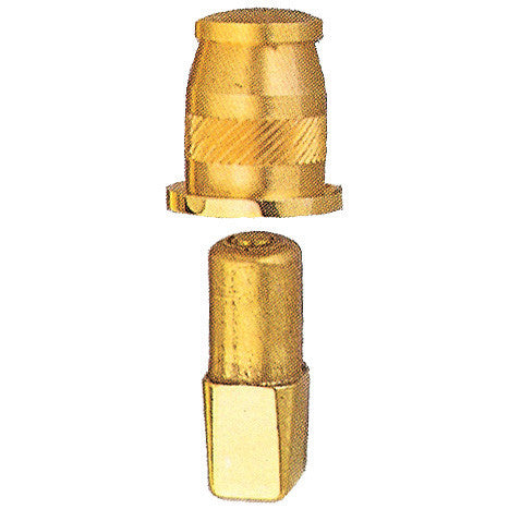 piletta a sfera chiudiporta a pavimento ottone lucido