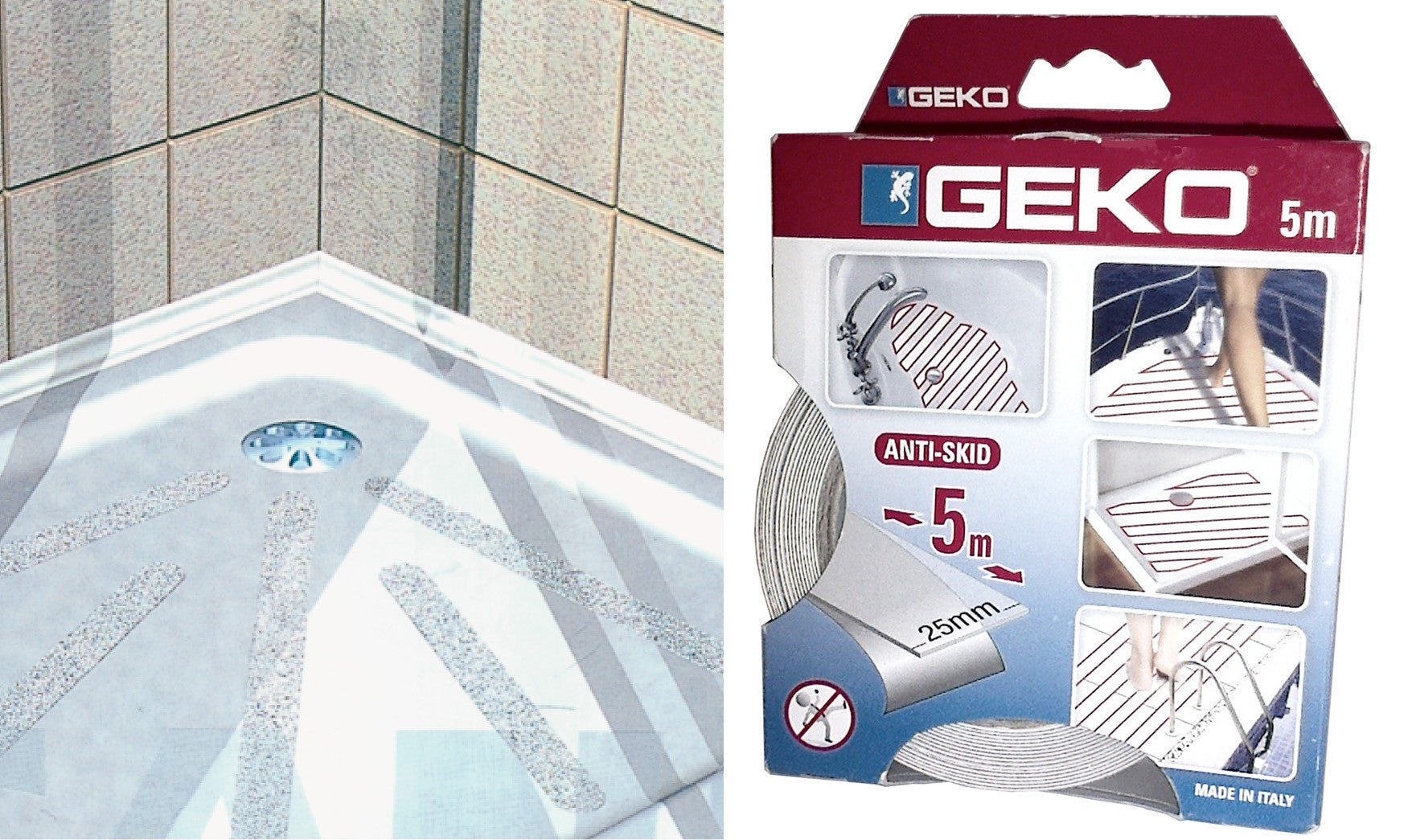 natro antiscivolo antisdrucciolo trasparente per bagno vasca