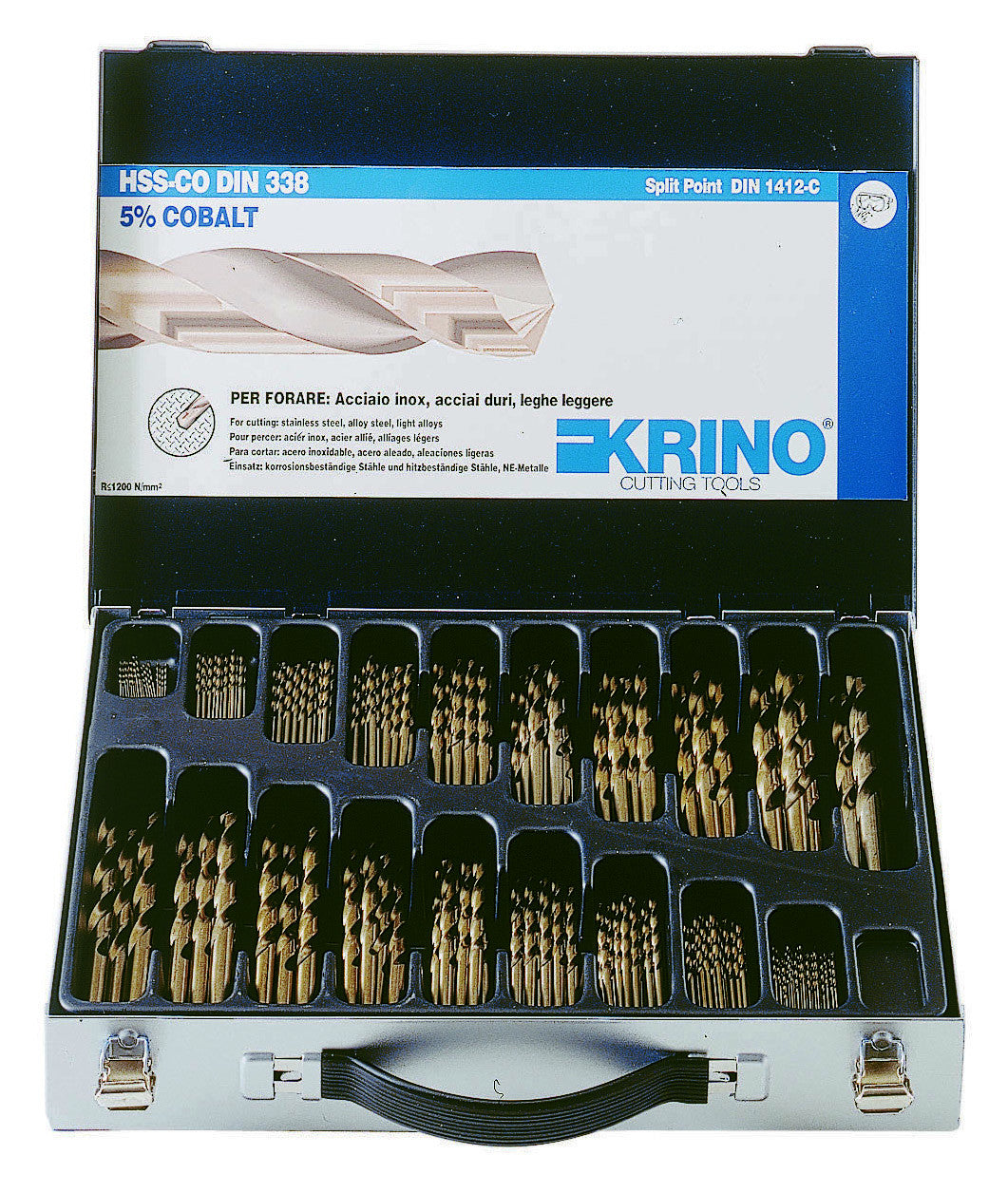 cassetta 116 punte al cobalto 5% krino