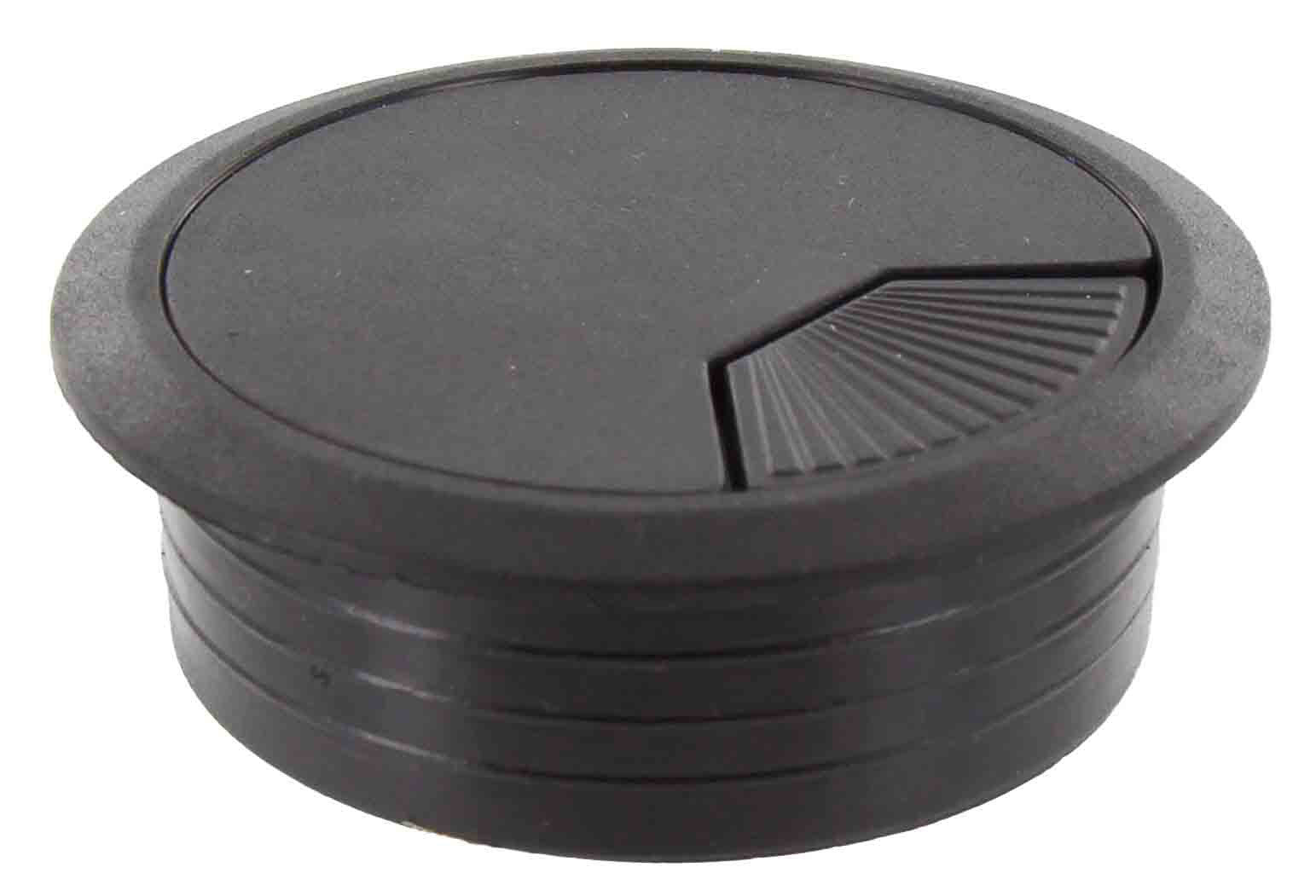 bocchetta passacavi mm.60 plastica nera