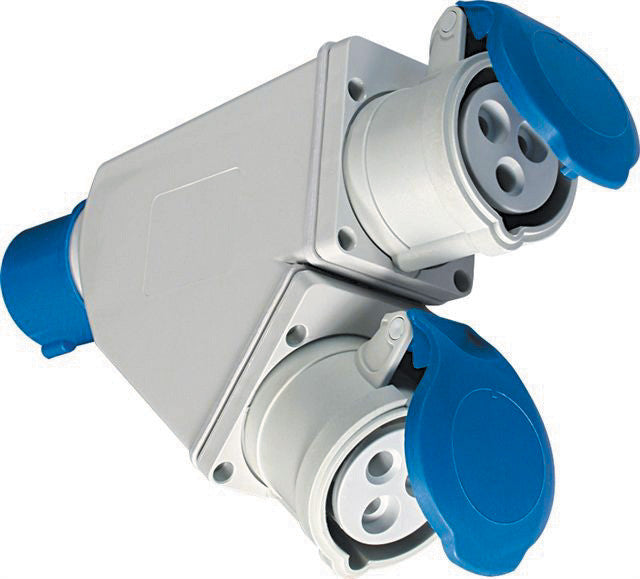Adattatore industriale multipresa 2 prese industriali CE220 FME 73105