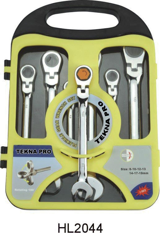 serie 7 chiavi a cricchetto snodo 8-19