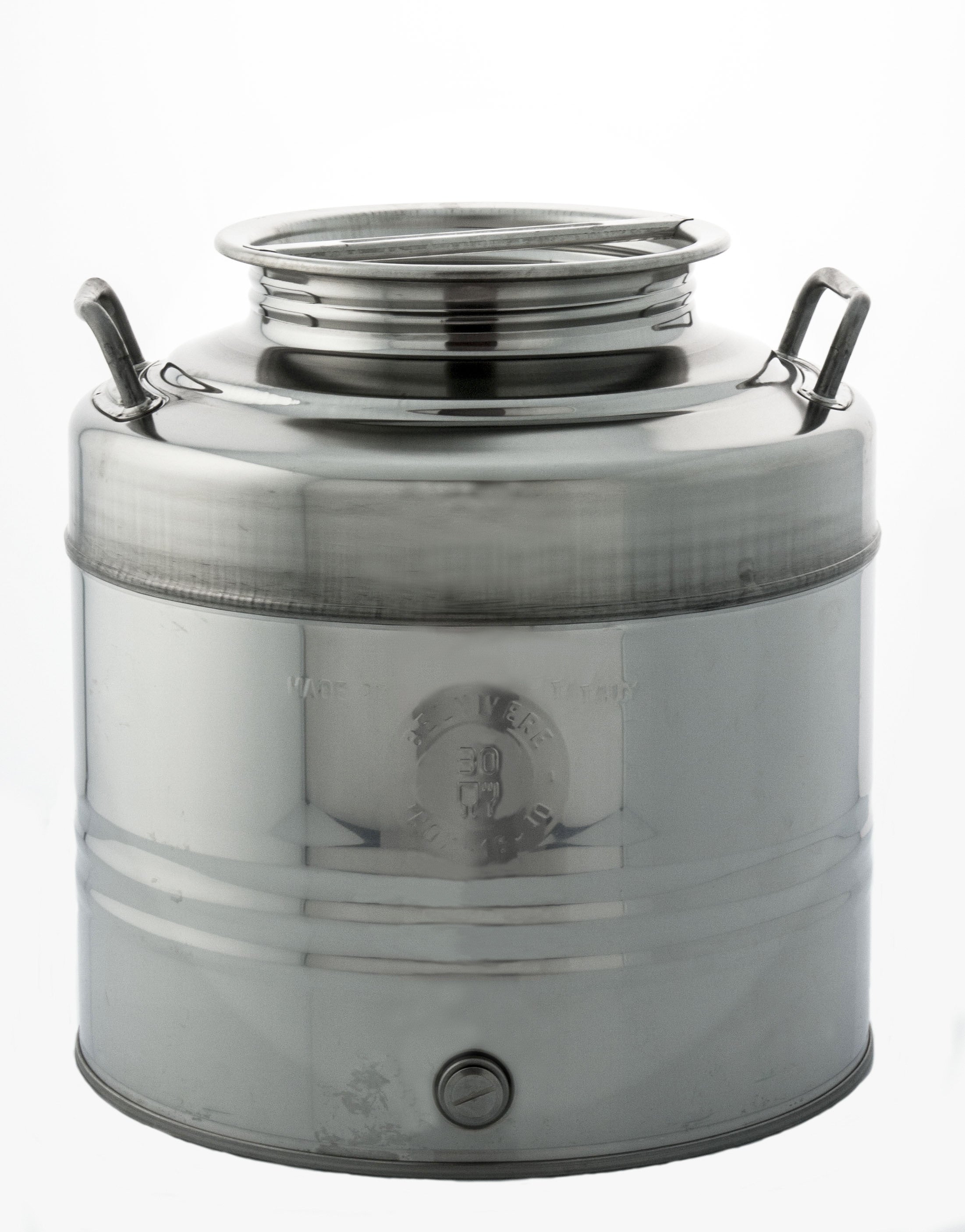 contenitore olio fusto acciaio inox 30lt