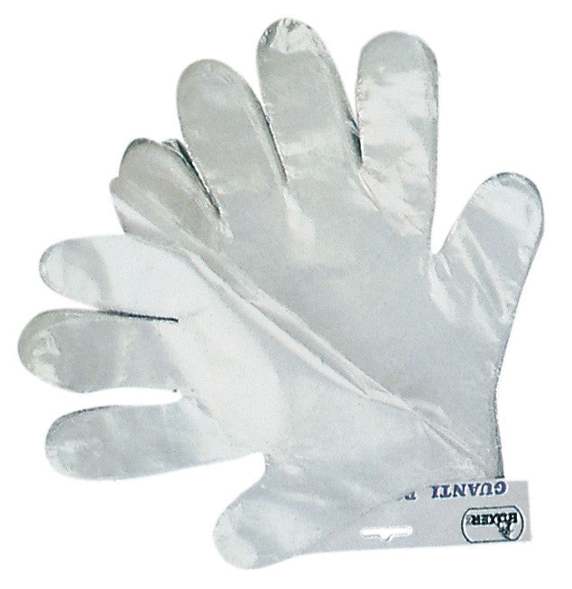 guanti lavoro monouso in politene 100pz