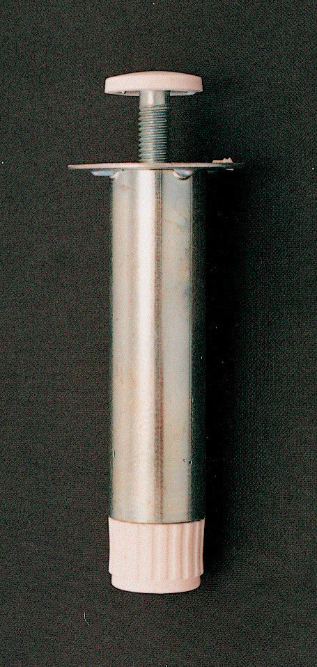 piedino acciaio zincato per mobili cm.12 regolabile