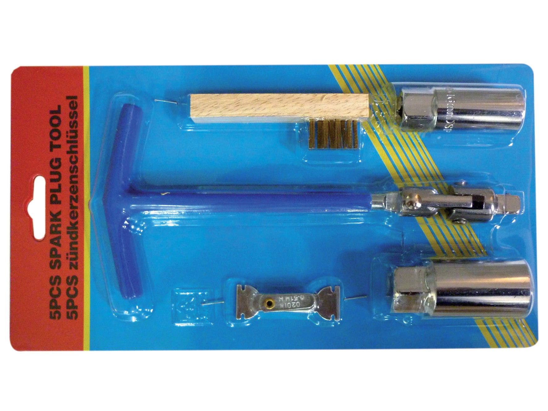 chiave candele e spazzola set 5pz