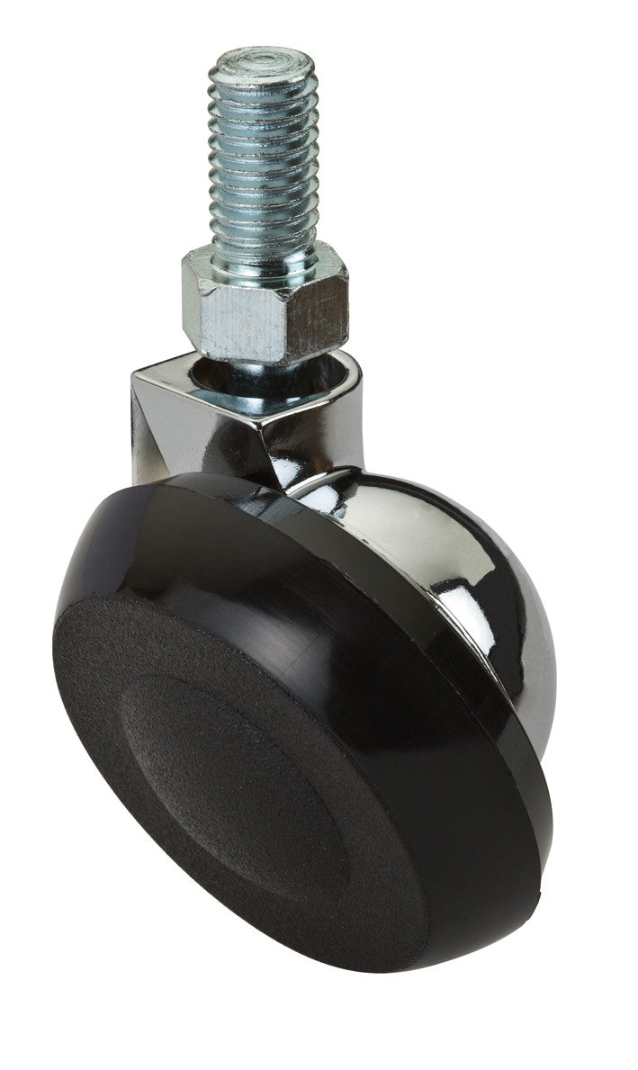 ruota semisferica cromata mobili perno M8 40mm