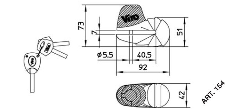 viro blocca disco diametro 5,5mm cromato