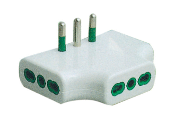 adattatore presa tripla piatto minimo ingombro fme 82220