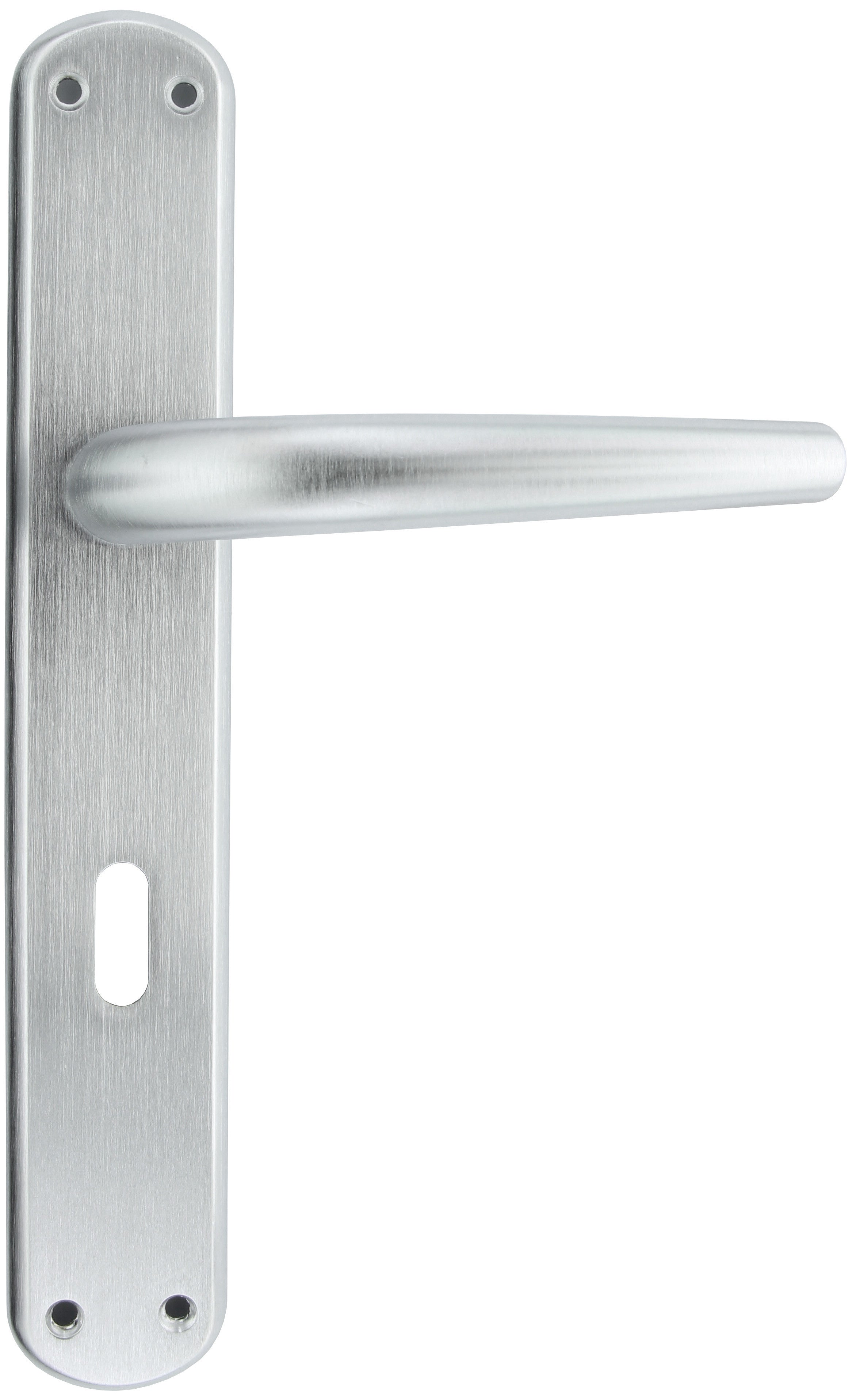 maniglia con placca per porte interne 8/70 cromo satinato torino