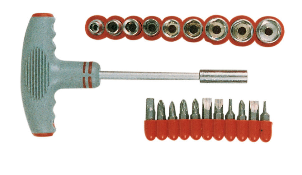 cacciavite t con 9 bussole 11 inserti