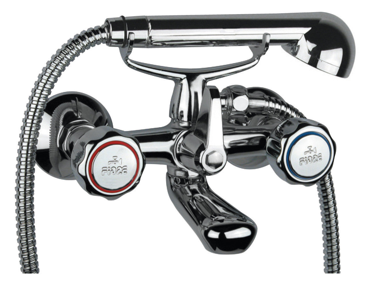 gruppo vasca fiore doccia doppia forcella